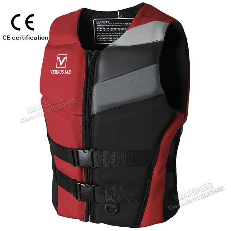 Life Jacket for Adults Neoprene Men Life Vest Water Sports Swim Drifting Fishing Jet Ski Vest Kayaking Boat Women Life Jackets