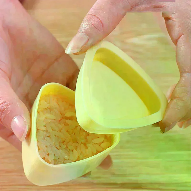 (NEW)1Pc Diy 스시 몰드 오니기리 라이스 볼 푸드 프레스 삼각형 스시 메이커 몰드 일본 홈 키친 벤토 액세서리 도구