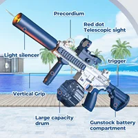 M416 Water Gun Electric Automatic Airsoft Pistol Spurt Fire Water Guns Swimming Pool Beach Party Game Outdoor Water Toy for Kid 2
