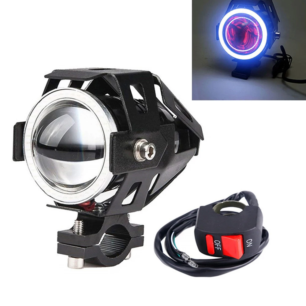YnGia LED Fog Spot Lights 12V 24V - Universal Motorcycle Extra White Driving Lights DRL for Motor ATV SUV Truck Boot Quad Scooter Auto Fiets