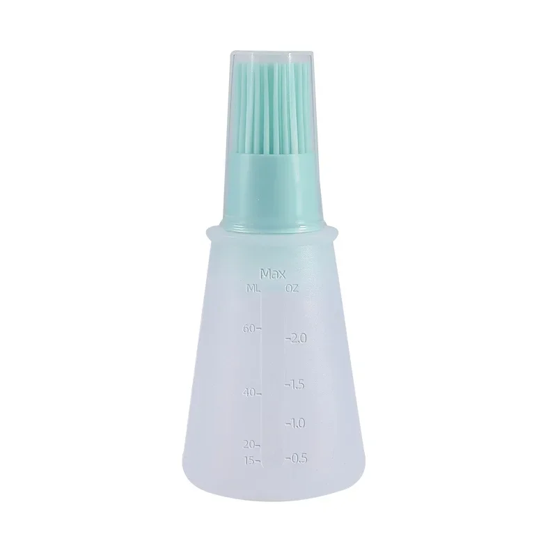 Barbecue Oil Brush Oil Dispenser with Brush High Temperature Resistant Silicone Seasoning Bottle Kitchen Baking Gadgets,oil sprayer,oil brush,silicone basting brush,oil bottle brush