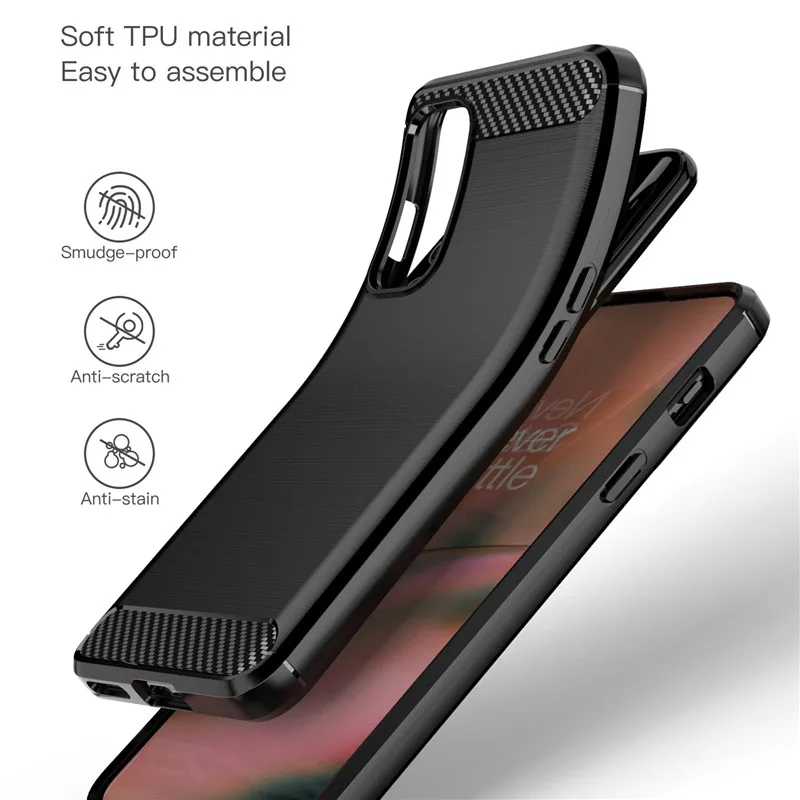 Shockproof TPU Carbon Fiber Phone Case