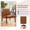 Wood Legs, Reading Leisure Chair with High Back for Living Room 5