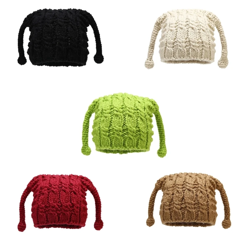 

Kid Funny Hat Antenna Beanie Funny Beanie Hat Knitted Beanie Hat Kids Party Hat Skulli Beanie Halloween Party Hat