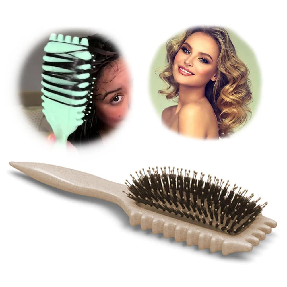 Professional Bounces Curling Define Styling Brush Women Styling Tool Washable Soft Tooth Massage Combs For Curly Hair Styling 4