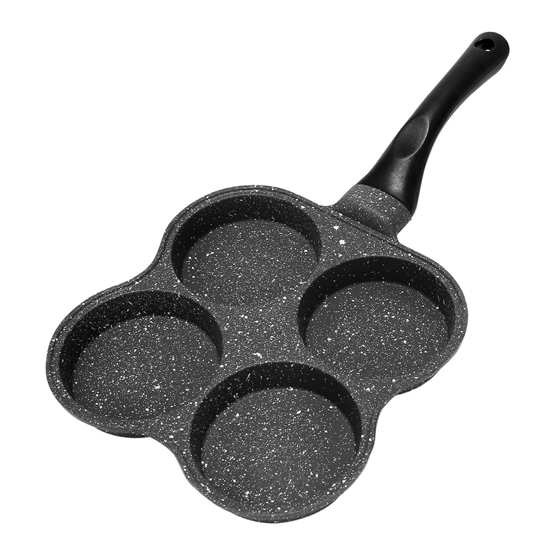 

4 Hole Frying Pot Thickened Omelet Pan Non-Stick Egg Pancake Steak Pan Cooking Egg Ham Pans Breakfast Maker