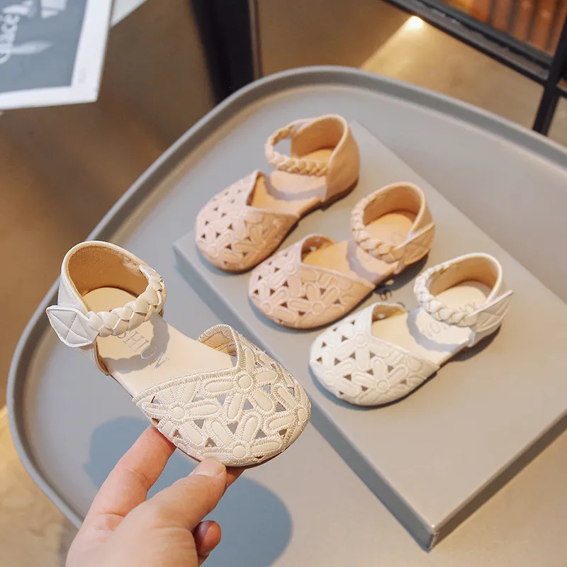 

Сандалии для маленьких девочек, летняя дышащая обувь принцессы для маленьких девочек, детская обувь с мягкой подошвой, Симпатичные Детские босоножки