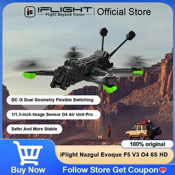 IFlight Nazgul Evoque F5 V3 O4 HD 6S FPV Drone BNF DC/X Doppia Geometria Commutazione Flessibile Borg Mini F7 FC Mini 60 ESC Quadcopter