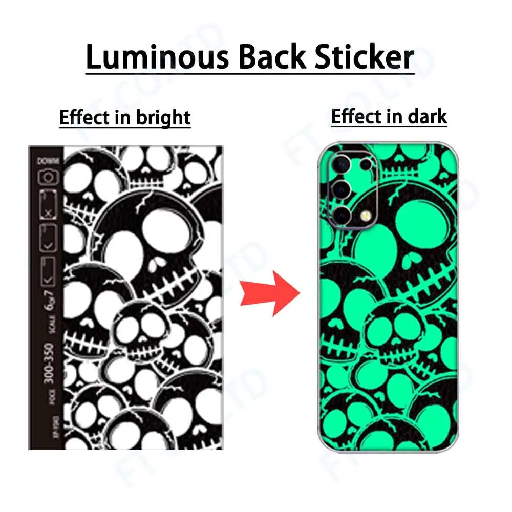 50pcs Mixed Luminous Back Sticker For Hydrogel Film Cutting Machine