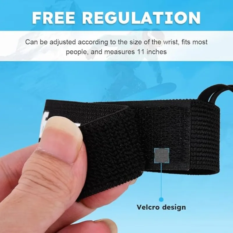 Elastic Wrist Straps for Ski and Snowboard Gloves Adjustable Ski Glove Lead for Men and Women Sport Skiing Glove Safet-y Strap 3