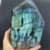 Pretty Natural Crystal Quartz Polished Gemstone Large Labradorite Stone with Blue or Yellow Flashy 2