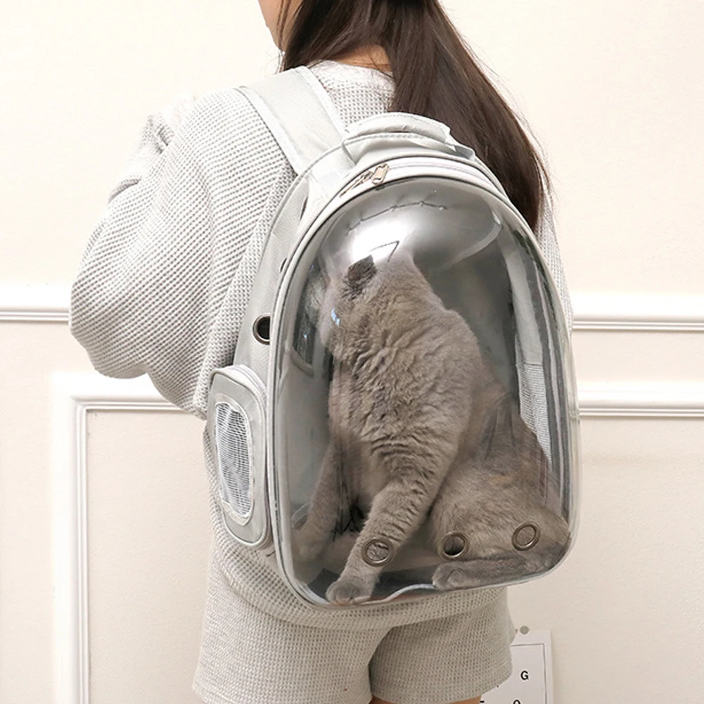 Tieker Pet Travel Backpack Transparent Capsule Kitten Puppy Pet Carrier Breathable Portable Space Capsule: 3 - 5 Days Free Delivery Only UK