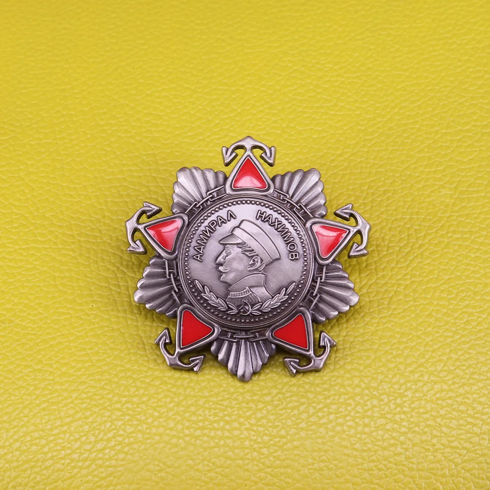 Ussr Order Of Admiral Nakhimov Pin African Award Medal Badge Honor Replica Spilla Per Regalo Di Gioielli Da Uomo