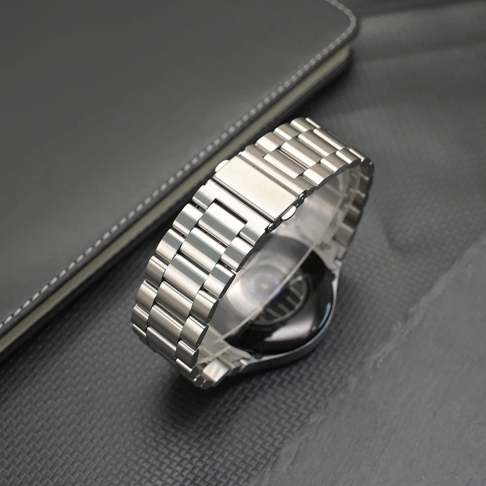 Elegant Stainless Steel Watch Strap - Universal Fit, No Gaps Design