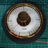 EIZZ Panel Meter Volume Potentiometer Attenuator Warm Back Light High Gloss Gold-plated Appearance Aluminum Alloy Black hell 1
