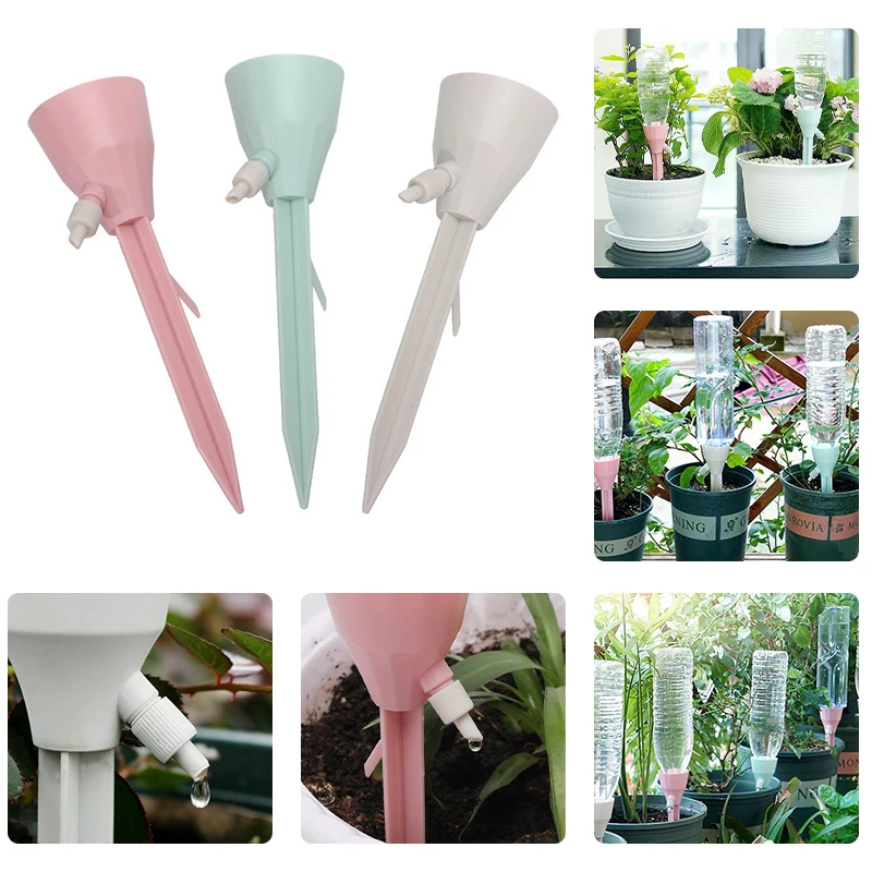 3Pcs Adjustable Drip Irrigation System Automatic Self Watering Spikes