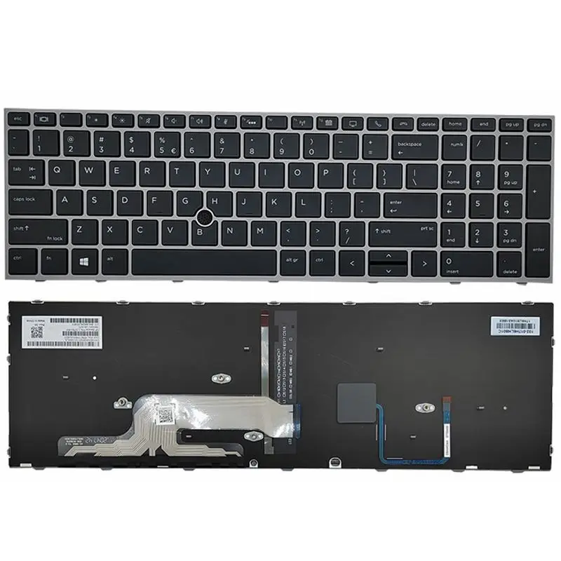 Nuova Tastiera Russa Retroilluminata Us Uk Hp Zbook 15 G5 17 G5 Zbook 15 G5 17 G5 Ru Nero