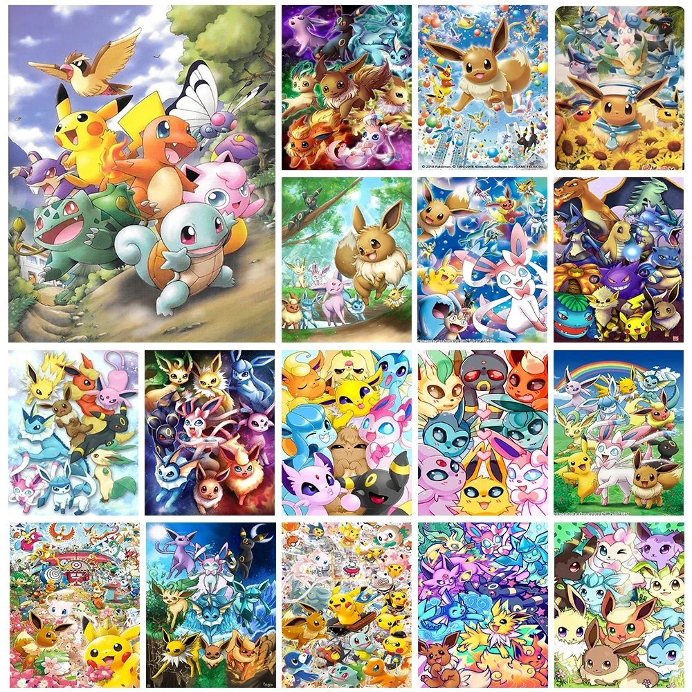 Shop Home Decor Diamond Painting Pokemon Diam at Artsy Sister.