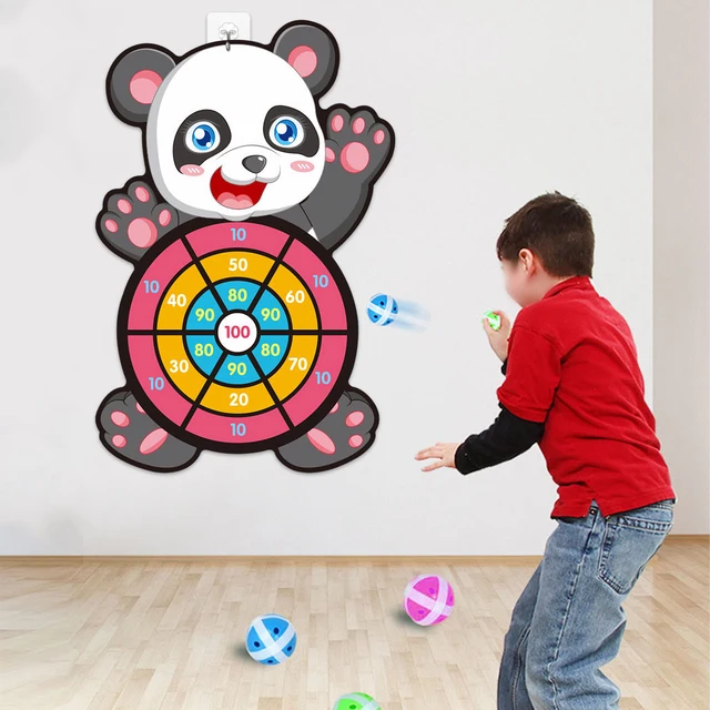 Assiette de fléchettes d'animaux de la Jungle, Panda Safari, cadeaux de fête d'anniversaire pour enfants, décoration de fête prénatale, jouets pour enfants, cadeaux 3