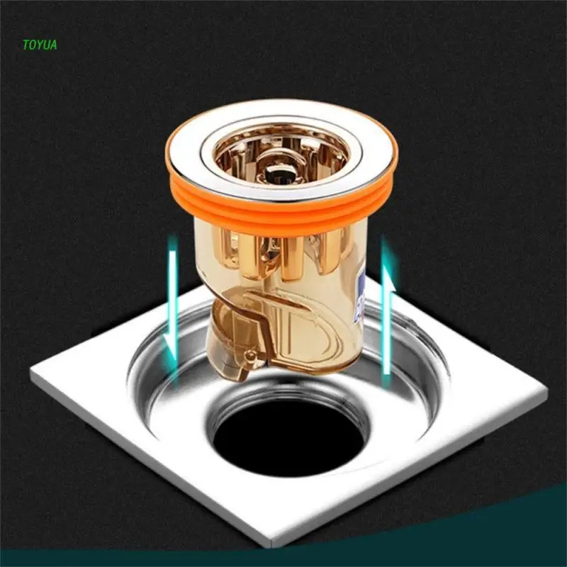 

Gravity Induction Floor Drain Core Toilet Deodorant Anti-Odor Artifact Auto Open Water Seal No Smell Bathroom Toilet Sewer