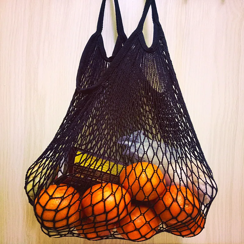 Eco-Friendly Reusable Cotton Mesh Shopping Tote Bag