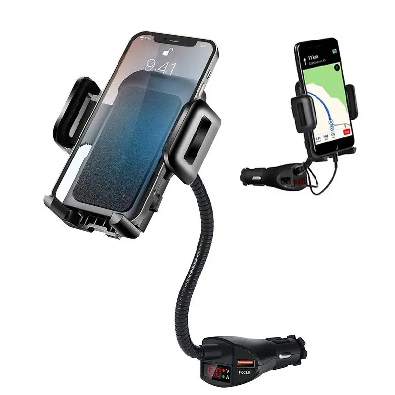 Cigarettes Lighter Phone Holder 360 Rotating Phone Charger Bracket Smart  Sensing 18W Wireless Charging Tabacco Lighter For Cell