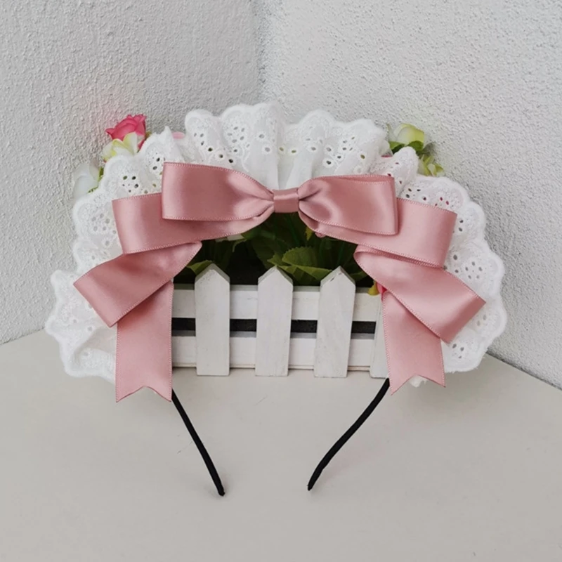 Bögen Stirnband Lolit Stirnband Bögen Lolit Kopfschmuck Bögen Haarband Bowtie Stirnband Maid Kopfschmuck Bowknot Stirnband – Detail 5