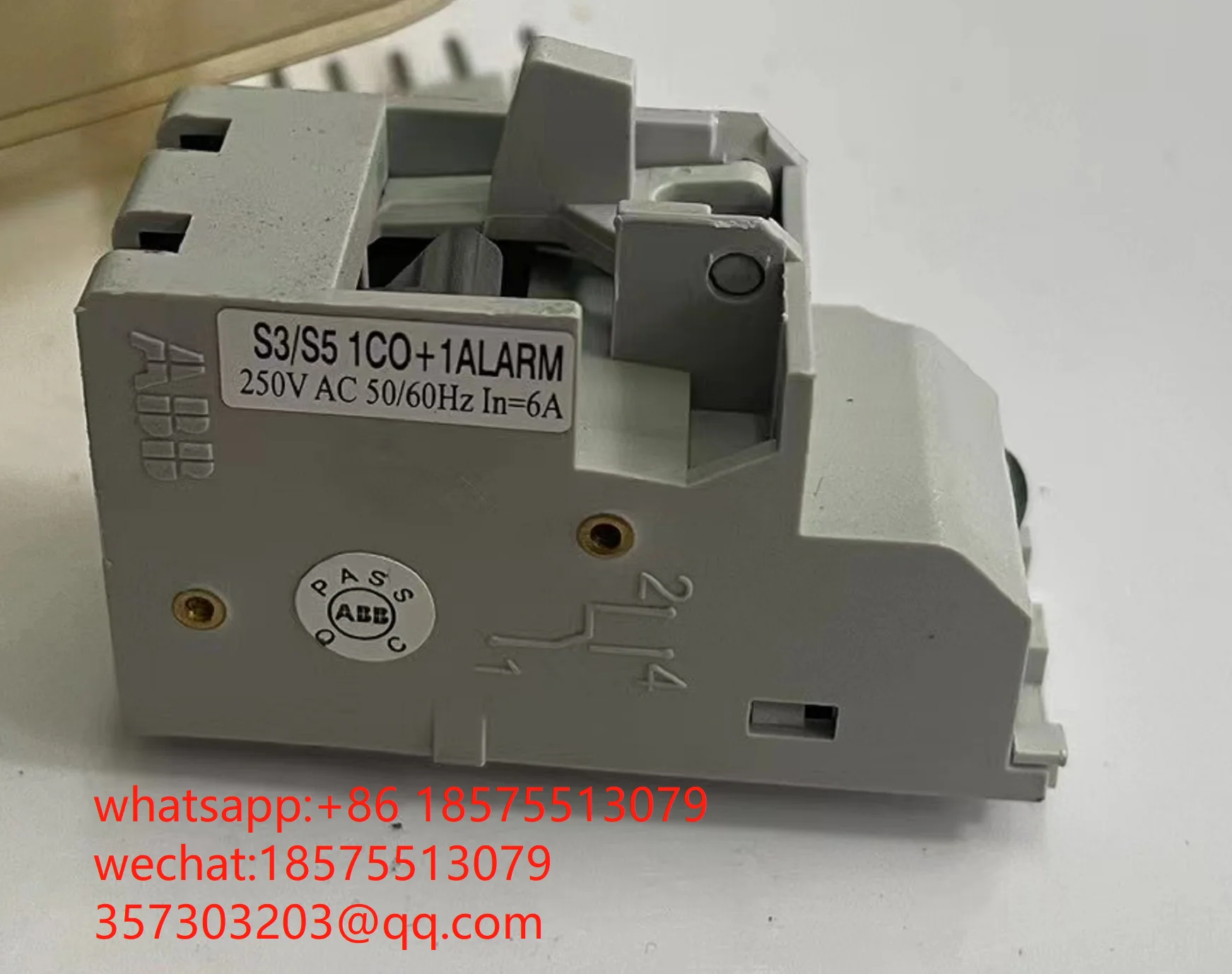 

For ABB 1SDA013575R1 Auxiliary Contact S3/S5 1CO+1ALARM Alarm Signal 1 Piece