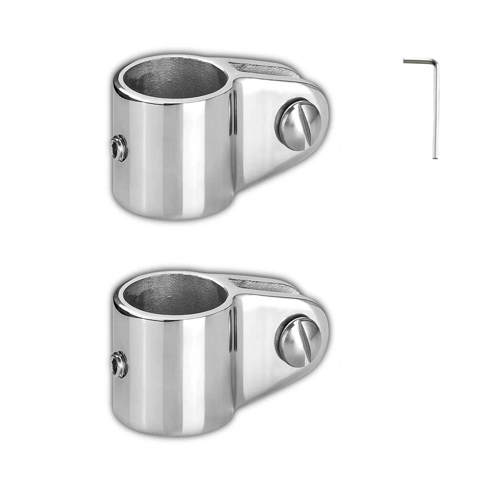 Marine Grade Bimini Top Jaw Slide 316 Stainless Steel Fit for 7/8"（22mm）OD Round Tube, Heavy Duty Boat Hardware