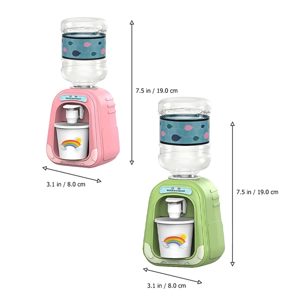 Water Dispenser Kitchen Toys Pretend Kitchen Toys Mini Children Water Dispenser Toys Cartoon Kitchen Simulation Toys Montessori Water Drinking Fountain Pretend Play Kitchen