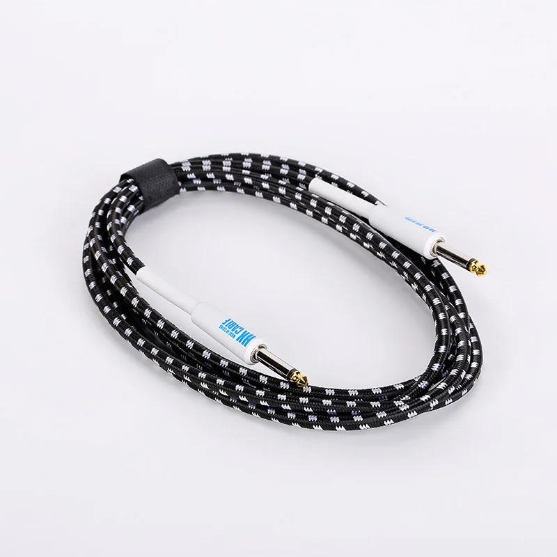 Guitar Audio Cables 3 Metre 5 Metre 6.35mm Male to Male Anti-Noise Colorful Braided Line Pedal Guitar Bass Universal