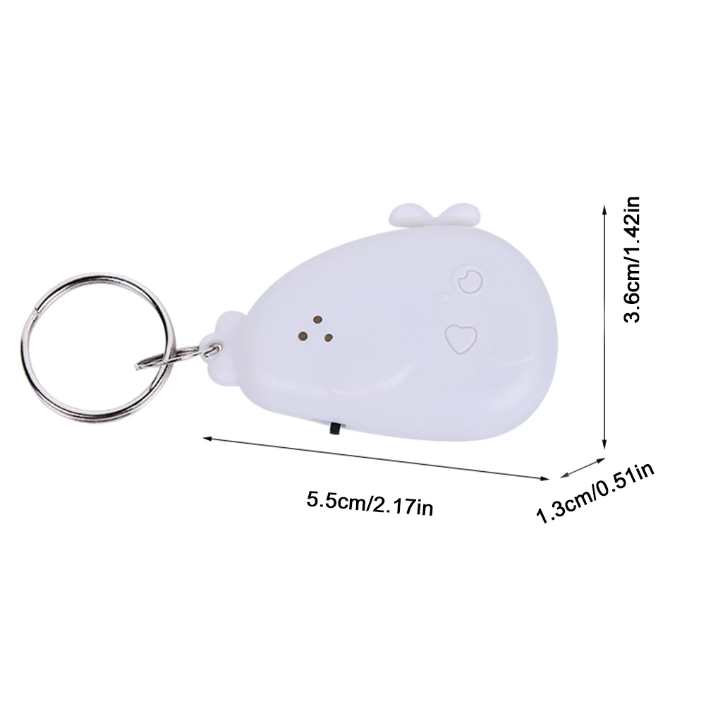 Whale Whistle Sound Anti-Lost Alarm Key Finder Locator Portable Pet Child Anti-Theft Locator With LED Flashlight