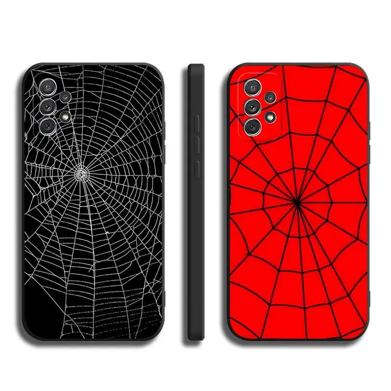 Spider Web Head Mask Phone Case For Samsung S20 Fe Lite S21 S30 Ultra S9 S21Fe S10 E Plus Black Soft Silicone Cover