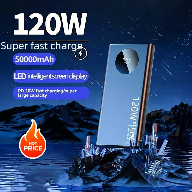 Ricarica super veloce da 120 W con display digitale Power Bank portatile 20000 mAh ad alta capacità per IPhone Huawei Samsun Xiaomi - Image 2