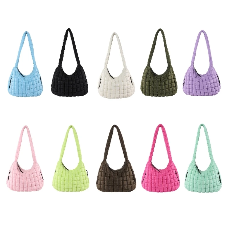 Modern Nylon Pleated Shoulder Bag Fashionable and Practical Crossbdoy Purse Perfect for Different Party