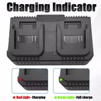 Dual Slot Charger 18V 21V Li-ion Battery Charger for Makita BL1415 BL1815 BL1830 BL1850 Electric Drill Power Tools EU US Plug 5