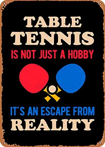

Table Tennis Vintage Look Metal Sign Patent Art Prints Retro Gift 8x12 Inch