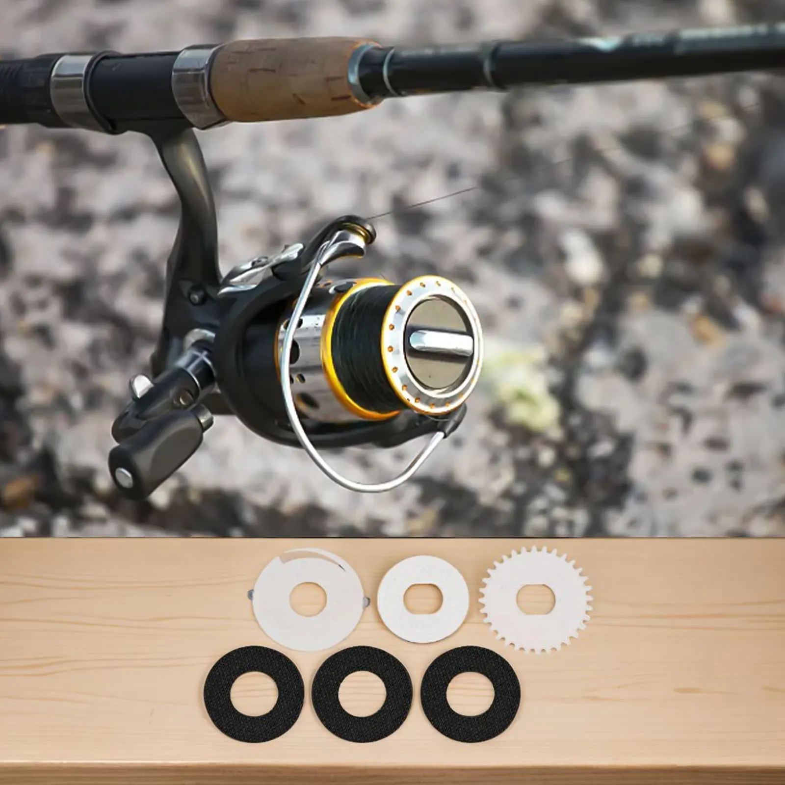 Leakage Alarm Drag Clicker For DAIWA For STEEZ Water Drop Wheel Accessories Fishing Baitcasting Reel Drag Clicker Kit Washer Set