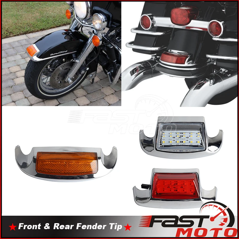

Светодиодная лампа заднего и переднего крыла для Harley Heritage Softail Road King Electra Glide FLSTC FLSTN FLHR FLHS FLHT 1980-2013