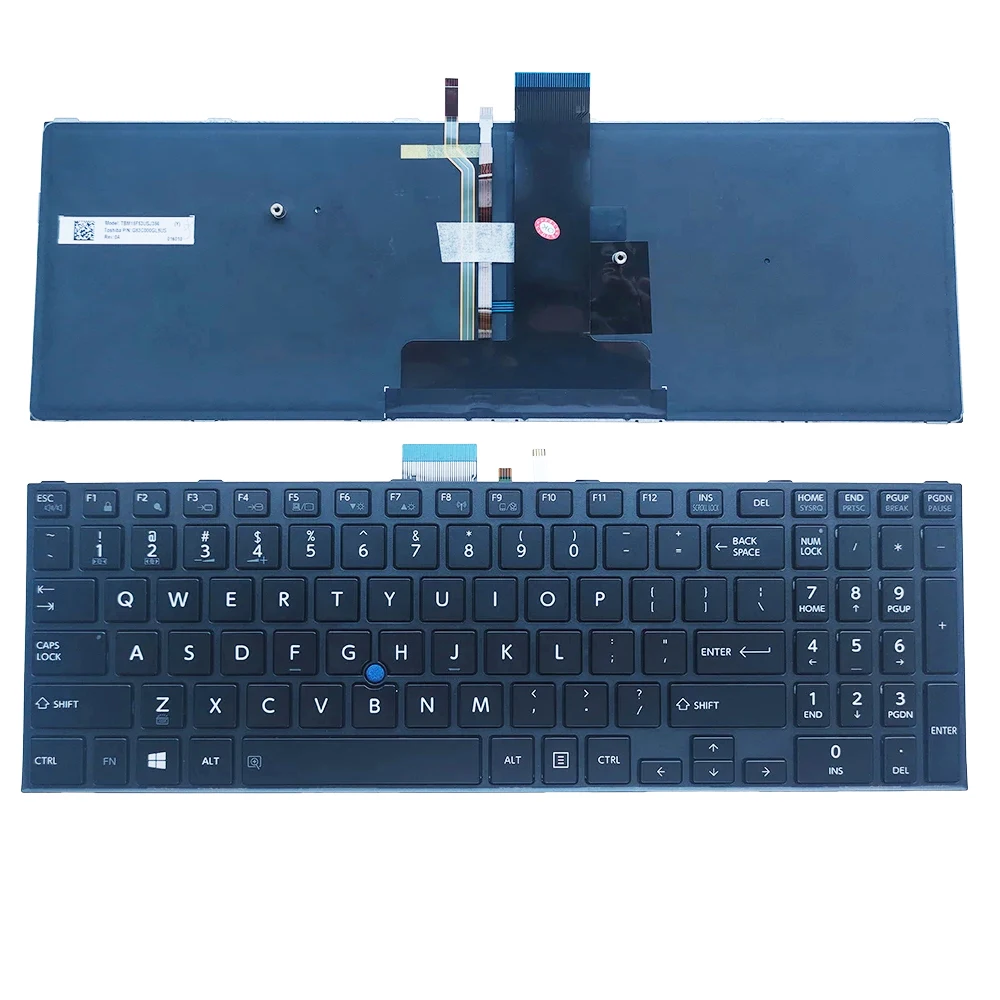 

Keyboard for Toshiba Satellite Pro R50-C Tecra A50-C Z50-C A50-C1510 C1520 with backlit point US