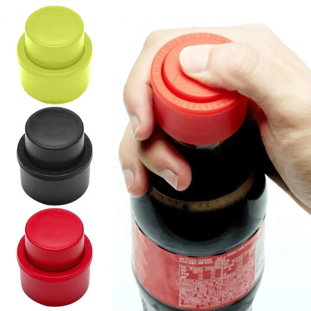

Reusable Bottle Stopper Inflatable Airtight Soda Cap Frizzy Drink Sealer Cap Bottle Pump Cover Carbonation Keeper Beverage Saver