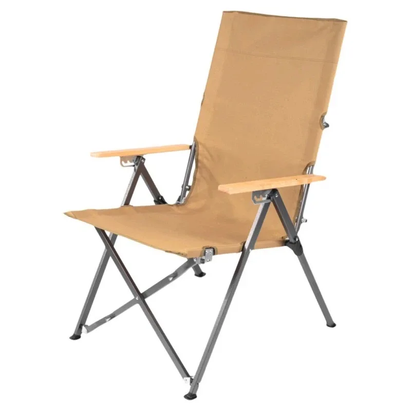 Outdoor Folding Chair Reclining Camping Chair Portable High Back Picnic Chair Fishing Foldable Beach Travel Leisure Design