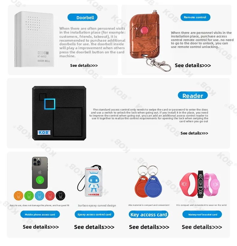 mobile app remote unlocking access control system all-in-one machine card swipin