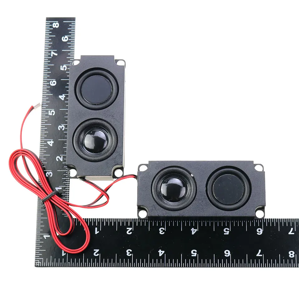 2-Pack 130x60mm 10W Magnetic Speakers - 8 Ohm LCD TV Audio Replacement Speakers