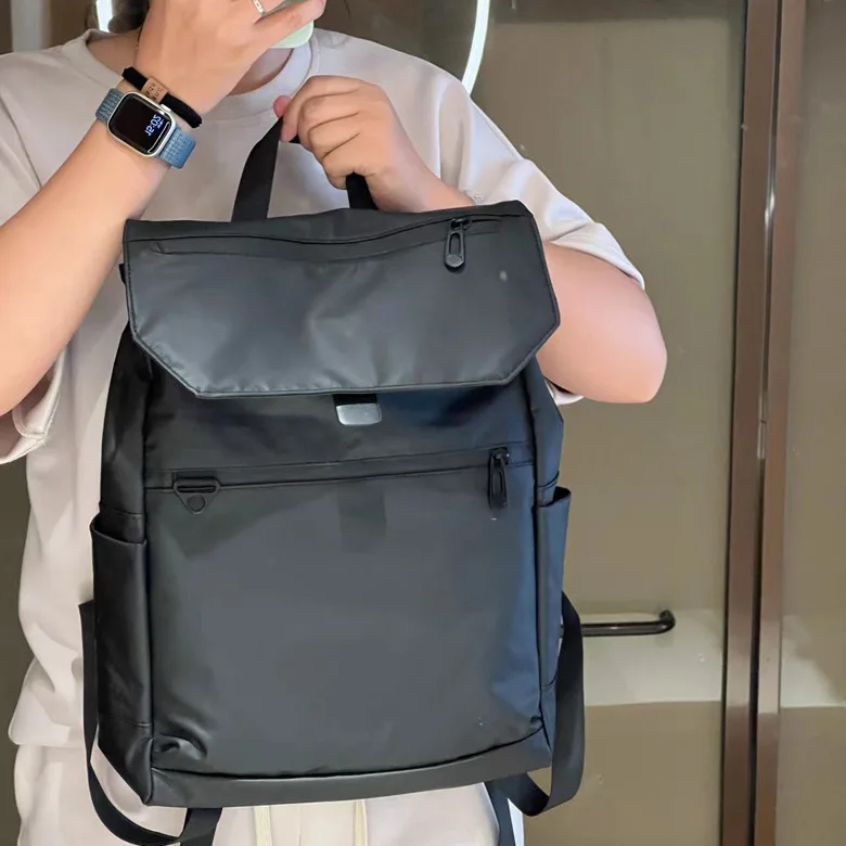 2024 Men Computer Bag Commuter Men's Large Capacity Backpack Waterproof Oxford Cloth Bag For Men And Women