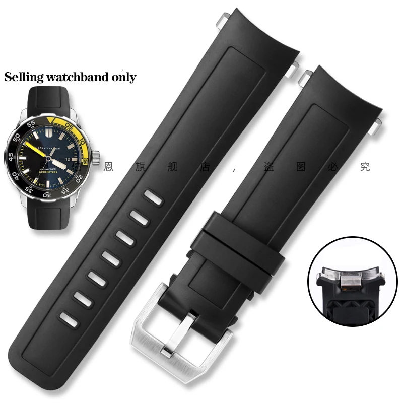 

22mm Quick release strap For IWC marine timepiece fluororubber watch belt IW376709 376703 376706 watch band men's chain