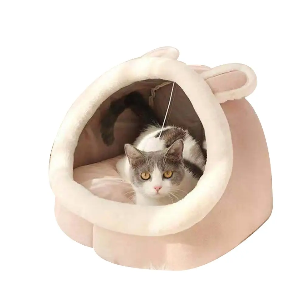 Cuccia Per Gatti Cuccia Calda Rotonda Pet Sleeping Cave Kitten Bed Pet Basket Accogliente Gattino Reclinabile Cuscino Cat House Tenda Dog House