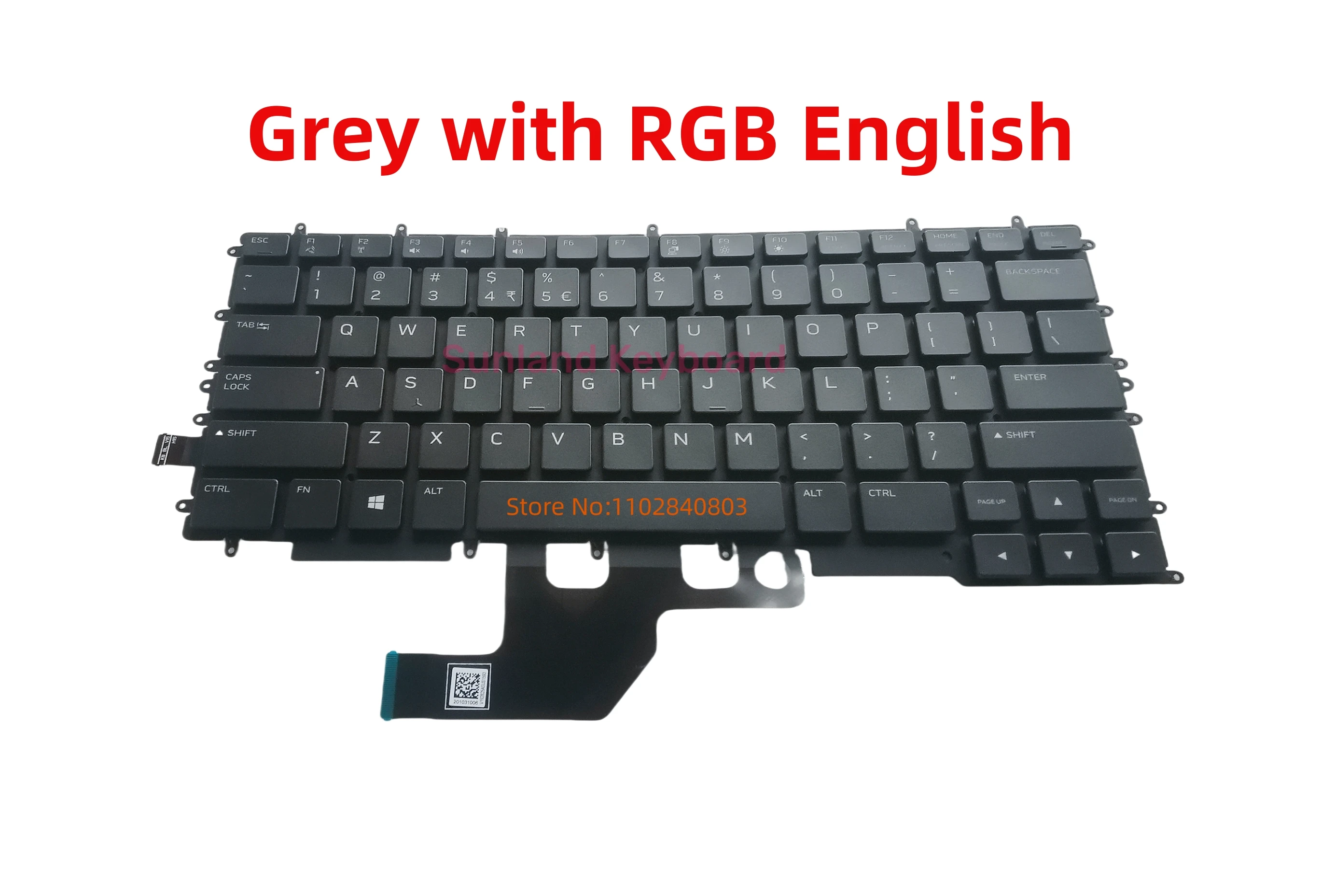 100% 새 미국산 델 G7 7500 0YFK2V 0P73J8 G7 15 7500 V192825CS1 0YFK2V V192825AS1 012PWN 012PWM 백라이트 키보드
