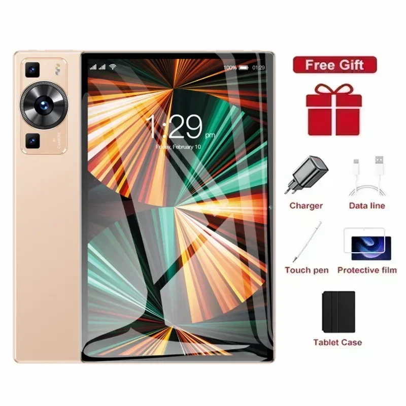 thumbnail image 1 of Tableta P60 Pro original versión global Android 13 16 GB + 1 TB 11 pulgadas Snapdrago 888 5G Tarjeta SIM dual Llamada telefónica WIFI HD 4K Tablet, 1 of 5