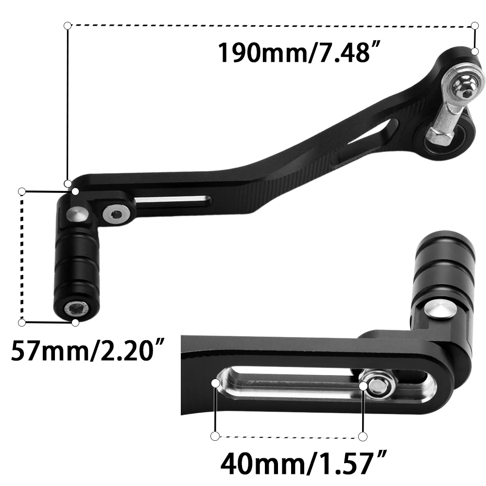 Bicycle Shift Lever Motorcycle Shift Lever Cover Adjustable Folding Gear Shifter Shift Lever For Kawasaki Versys 650 2008-Motorcycle Aluminum Shift Gear Lever